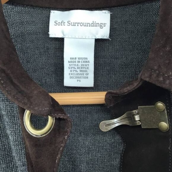 Soft‎ Surroundings Womens Wool Blend Pullover Top With Toggle Closure - Picture 3 of 7